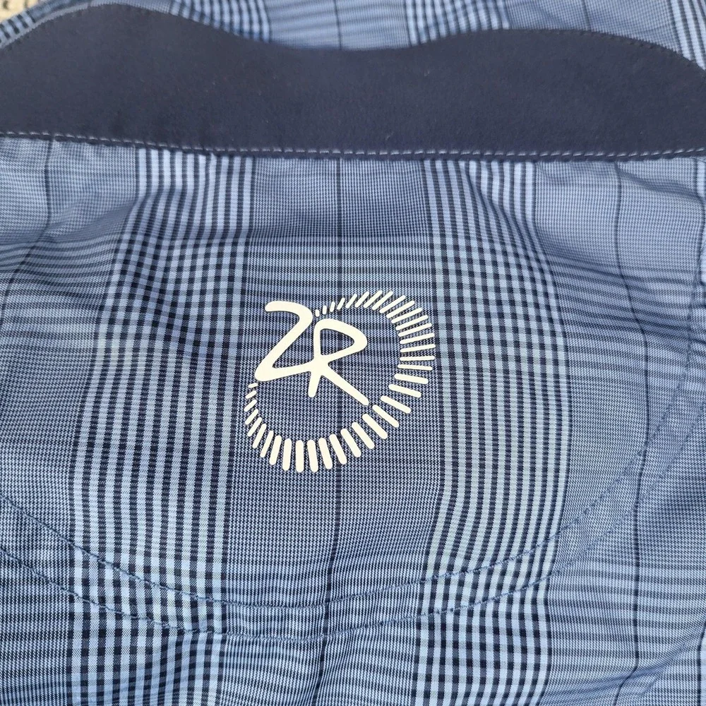 Zero Restriction‎ Windbreaker Jacket Mens Medium Blue Tour Series Half Zip Golf